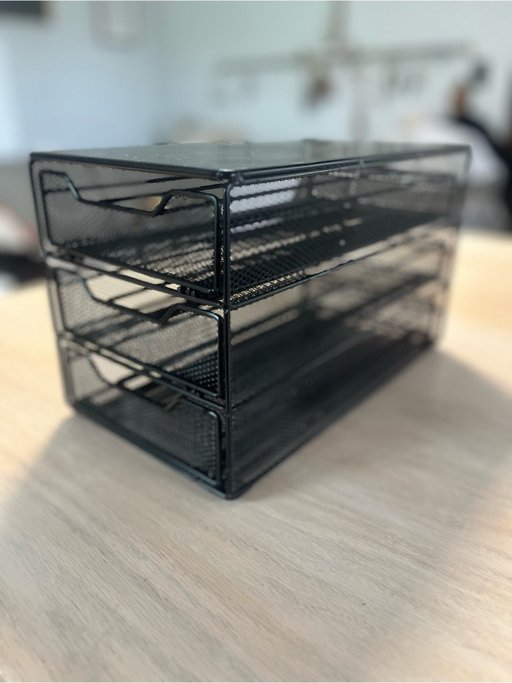 Black 3-Tier Mesh Keurig pod organizer